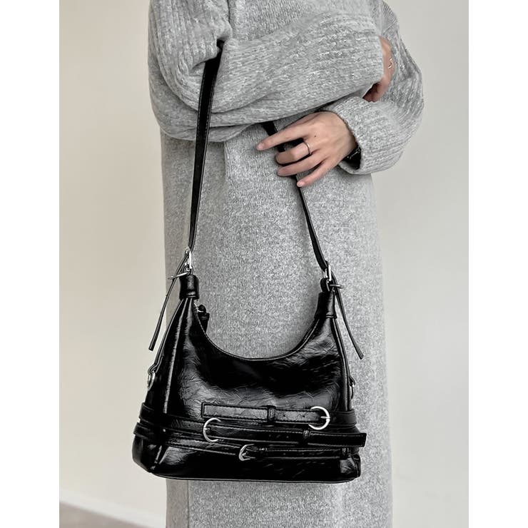 ブラック(501) | ベルト付きワンハンドルバッグ | Re:EDIT