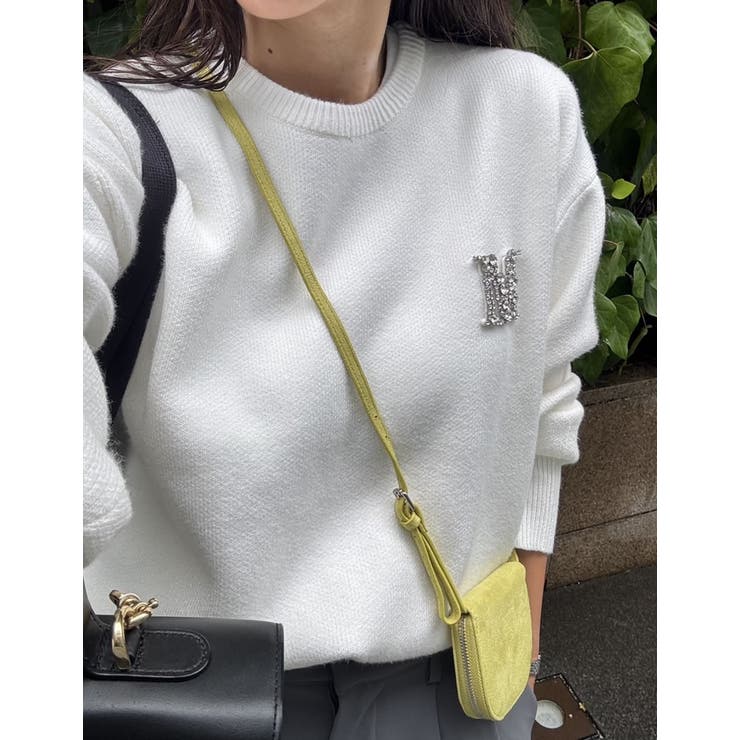 ビジューエンブレムニットトップス | Re:EDIT | 詳細画像22 