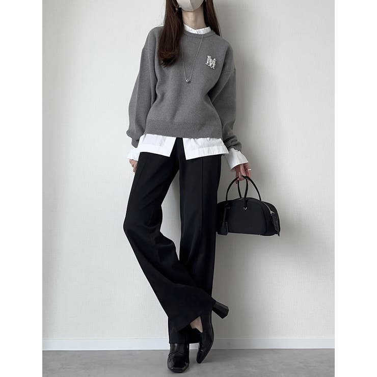 ビジューエンブレムニットトップス | Re:EDIT | 詳細画像29 