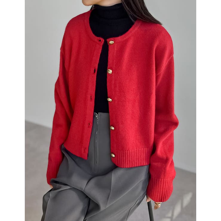 美品　Her lip to　カーディガン　フリンジ　金ボタン　シルク　ウール Her lip to（カーディガン）のフリマアイテム一覧