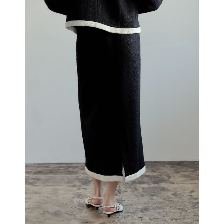 ツイードライクバイカラースカート | Re:EDIT | 詳細画像23 