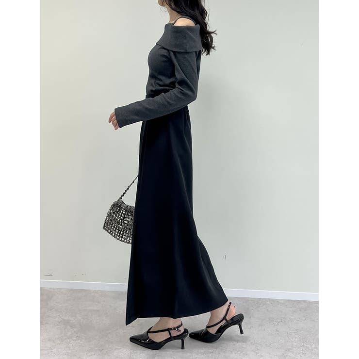 [低身長/高身長サイズ有]カットツイルサイドスリットスカート | Re:EDIT | 詳細画像11 