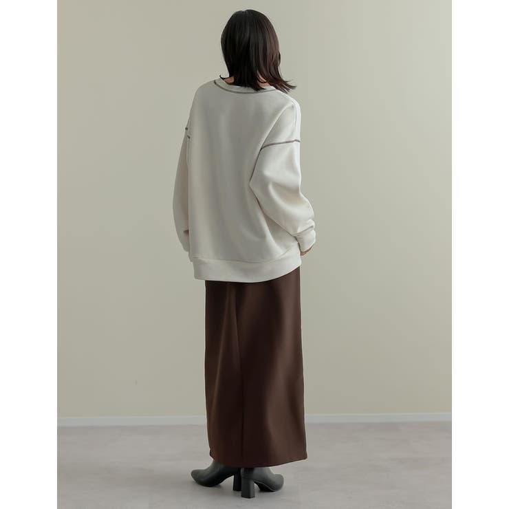 [低身長/高身長サイズ有]カットツイルサイドスリットスカート | Re:EDIT | 詳細画像15 