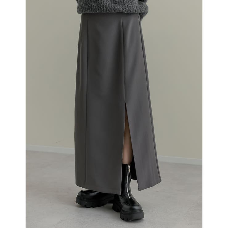 [低身長/高身長サイズ有]カットツイルサイドスリットスカート | Re:EDIT | 詳細画像8 