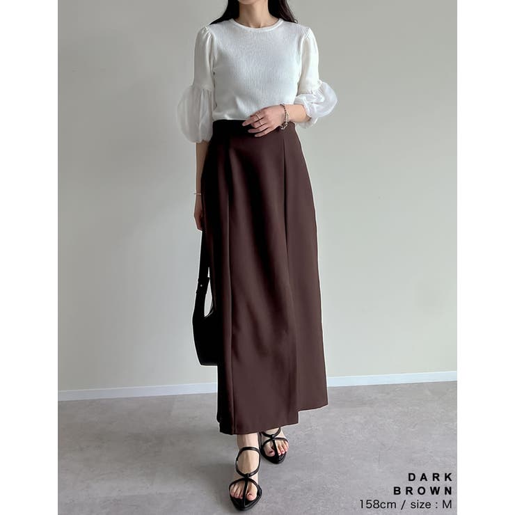 [低身長/高身長サイズ有]カットツイルサイドスリットスカート | Re:EDIT | 詳細画像22 