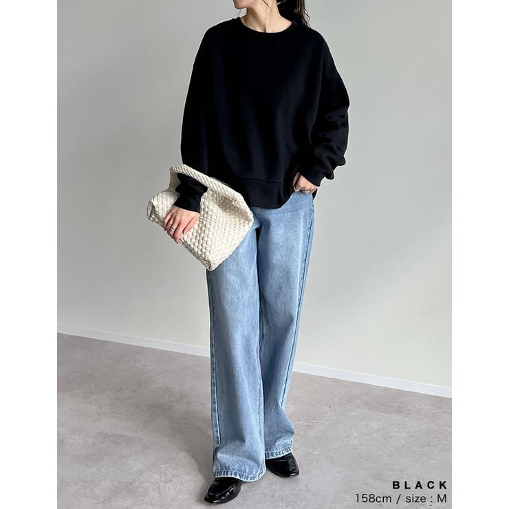 無地or配色ステッチ裏起毛スウェットプルオーバー | Re:EDIT | 詳細画像16 