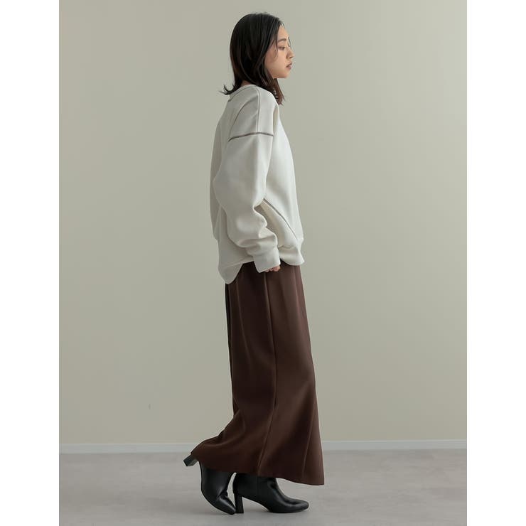 無地or配色ステッチ裏起毛スウェットプルオーバー | Re:EDIT | 詳細画像22 