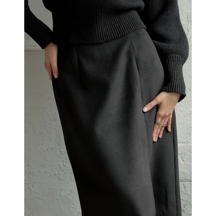 起毛フロントスリットタイトスカート | Re:EDIT | 詳細画像14 