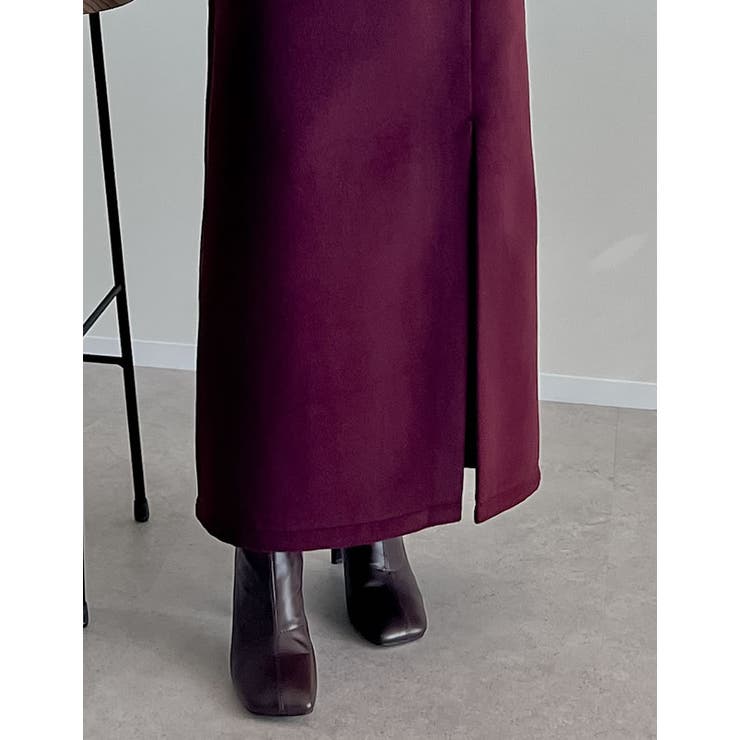 起毛フロントスリットタイトスカート | Re:EDIT | 詳細画像22 