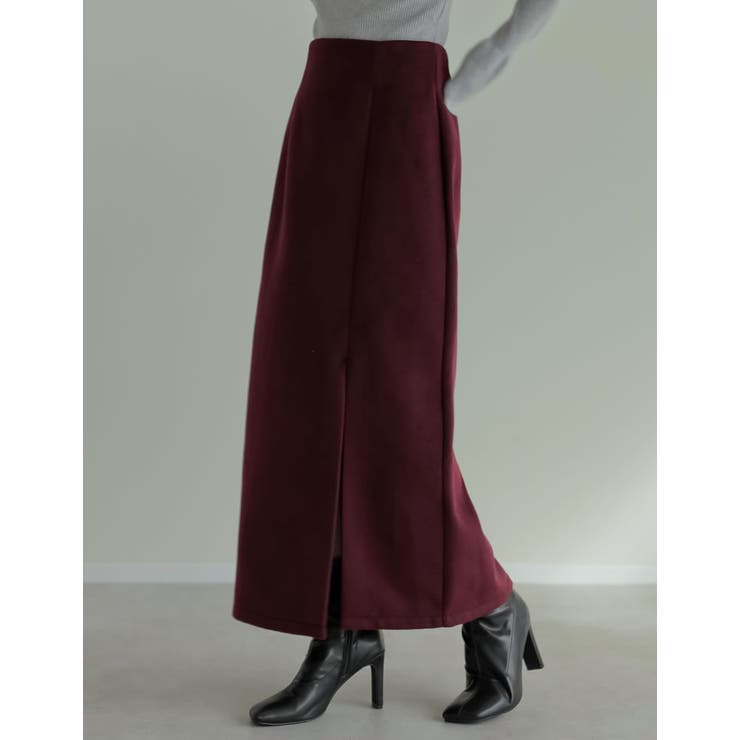 起毛フロントスリットタイトスカート | Re:EDIT | 詳細画像23 