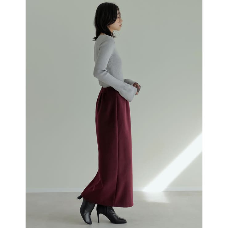 起毛フロントスリットタイトスカート | Re:EDIT | 詳細画像25 