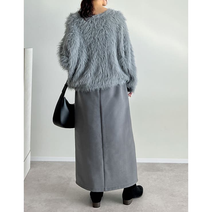 起毛フロントスリットタイトスカート | Re:EDIT | 詳細画像31 