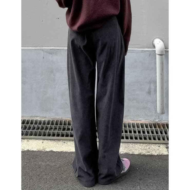 高評価レビュー 低身長/高身長/大きいサイズ有]コーデュロイバレルレッグパンツ パンツ