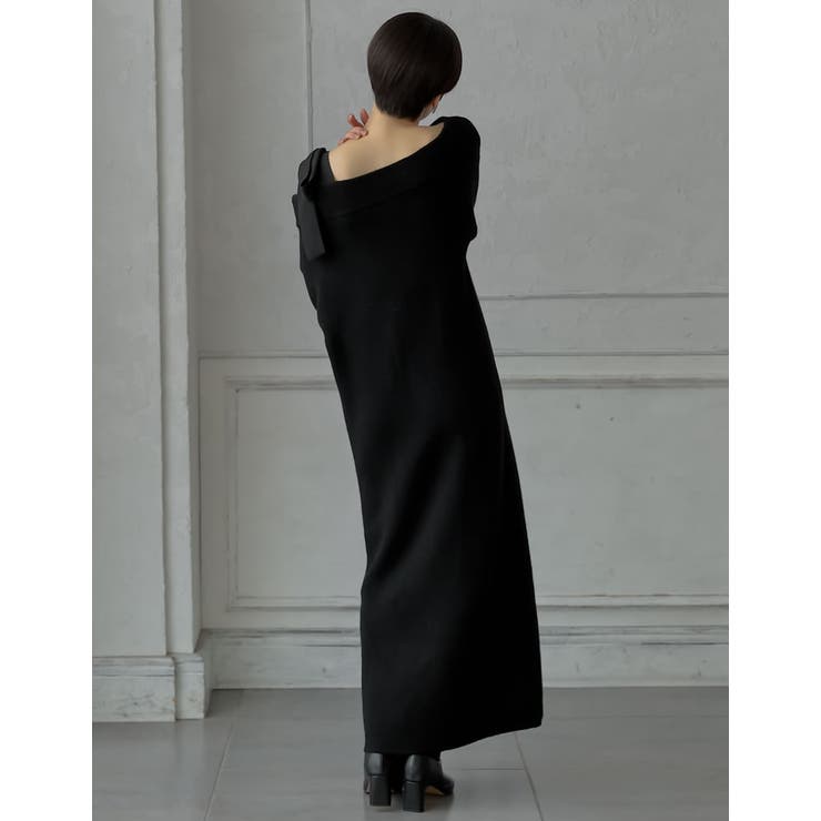 ショルダーリボンニットワンピース[品番：GS000022536]｜Re:EDIT（リエディ）のレディースファッション通販｜SHOPLIST（ショップリスト）