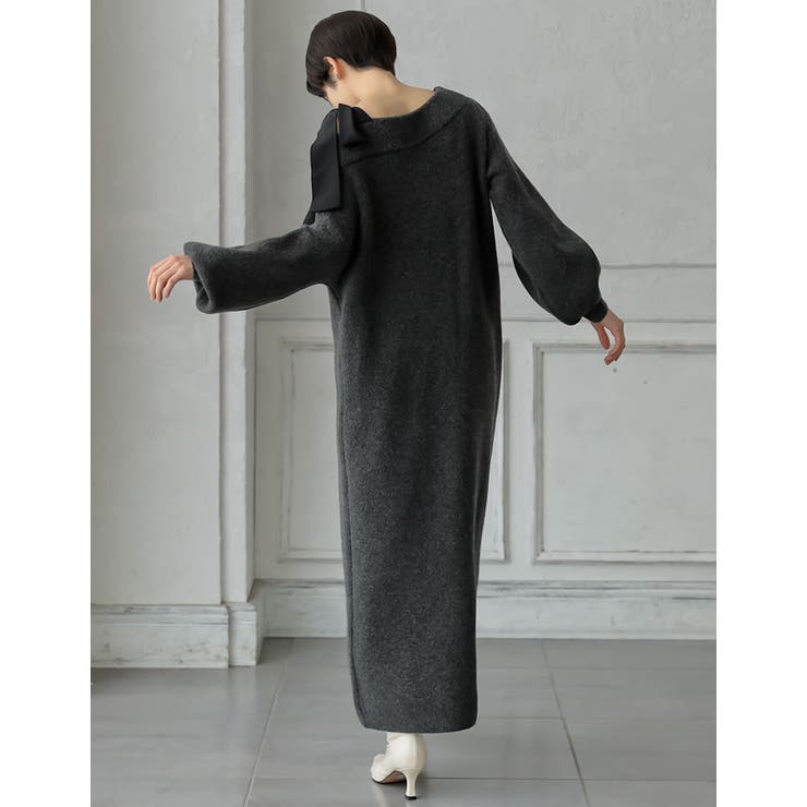 ショルダーリボンニットワンピース[品番：GS000022536]｜Re:EDIT（リエディ）のレディースファッション通販｜SHOPLIST（ショップリスト）
