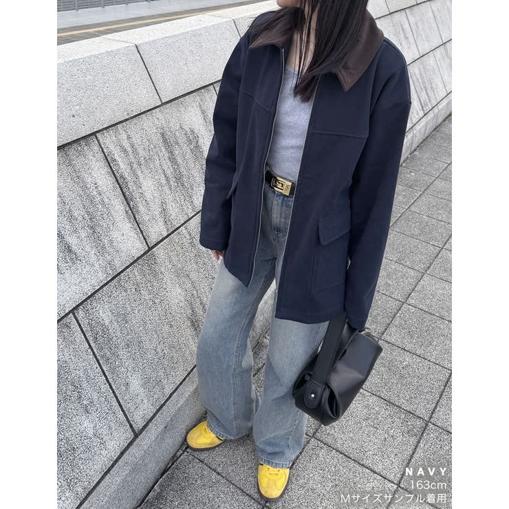 裏起毛コーデュロイカラーカバーオールジャケット | Re:EDIT | 詳細画像23 