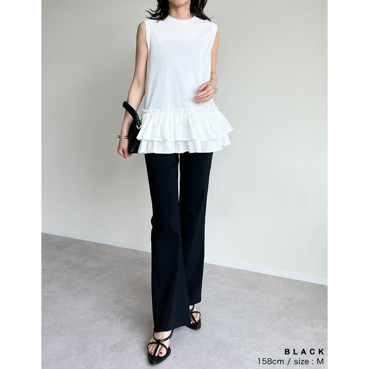 スーパーストレッチキックフレアパンツ[品番：GS000022568]｜Re