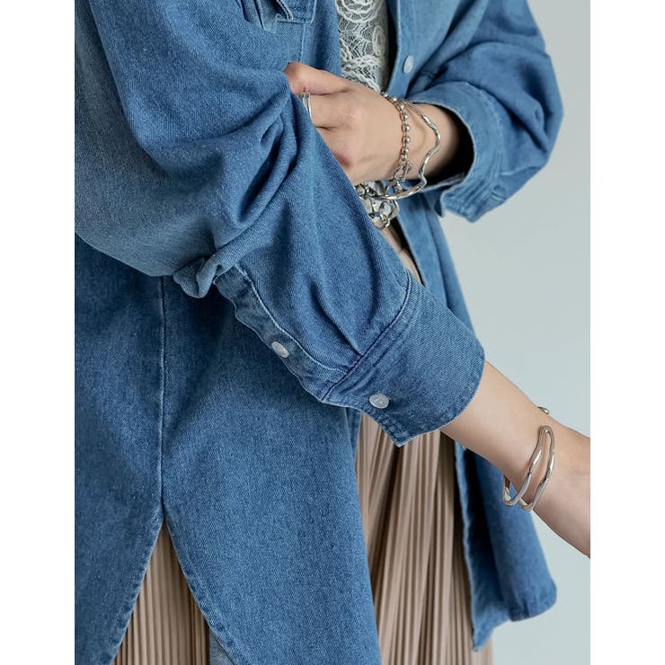 ダブルポケットダンガリーシャツ | Re:EDIT | 詳細画像12 