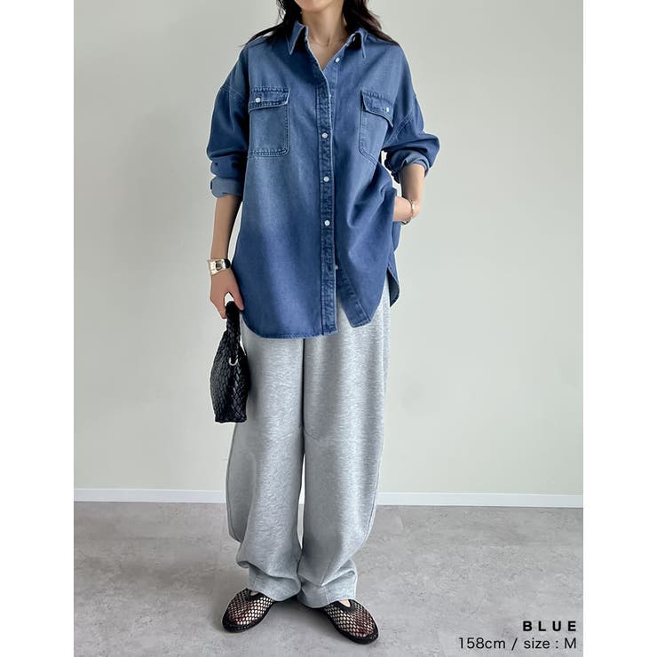 ダブルポケットダンガリーシャツ | Re:EDIT | 詳細画像7 