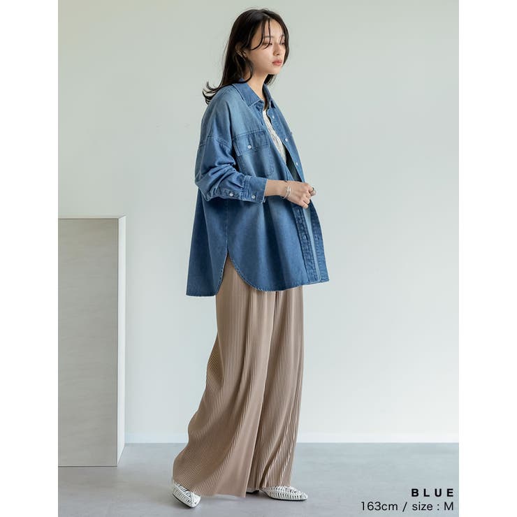 [2025SS COLLECTION]ダブルポケットダンガリーシャツ | Re:EDIT | 詳細画像9 