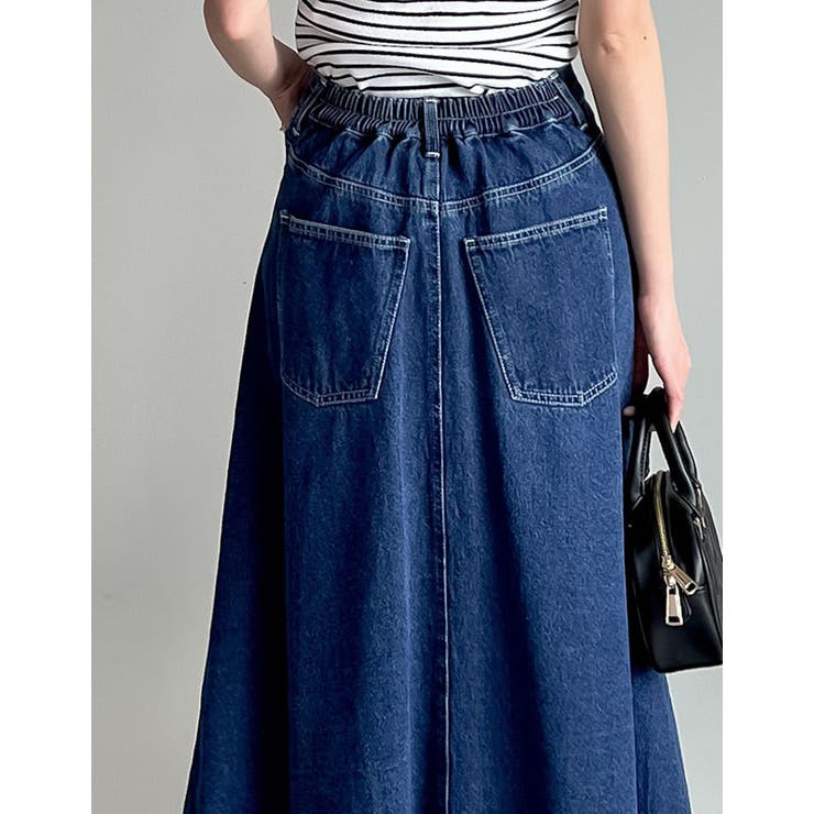 コットンデニムバルーンスカート[品番：GS000022593]｜Re:EDIT