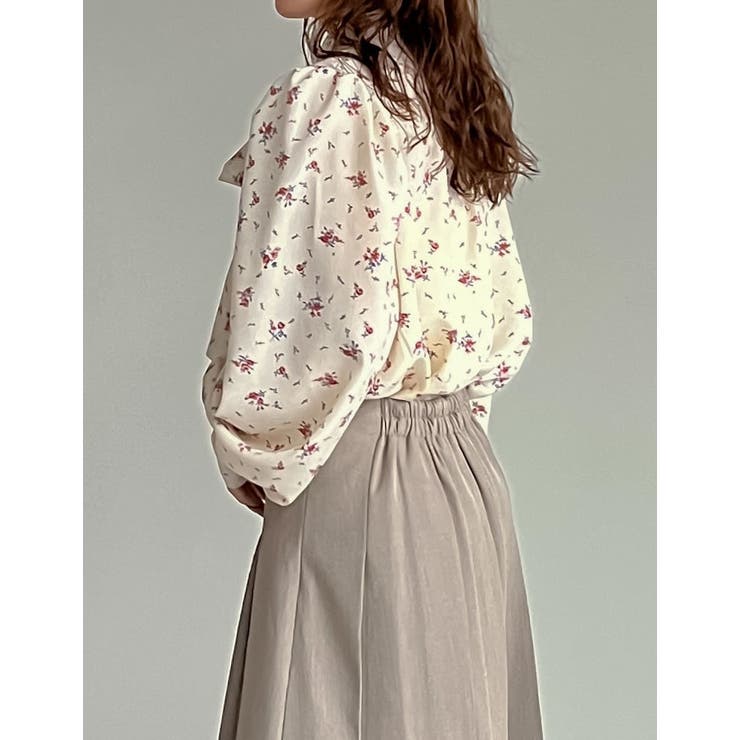 無地or花柄タイ付きブラウス | Re:EDIT | 詳細画像25 