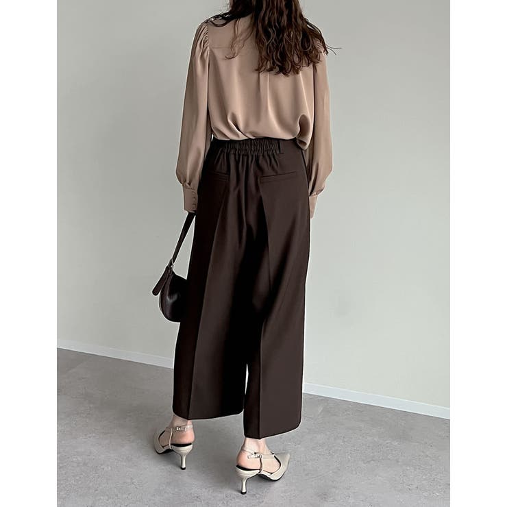 無地or花柄タイ付きブラウス | Re:EDIT | 詳細画像32 