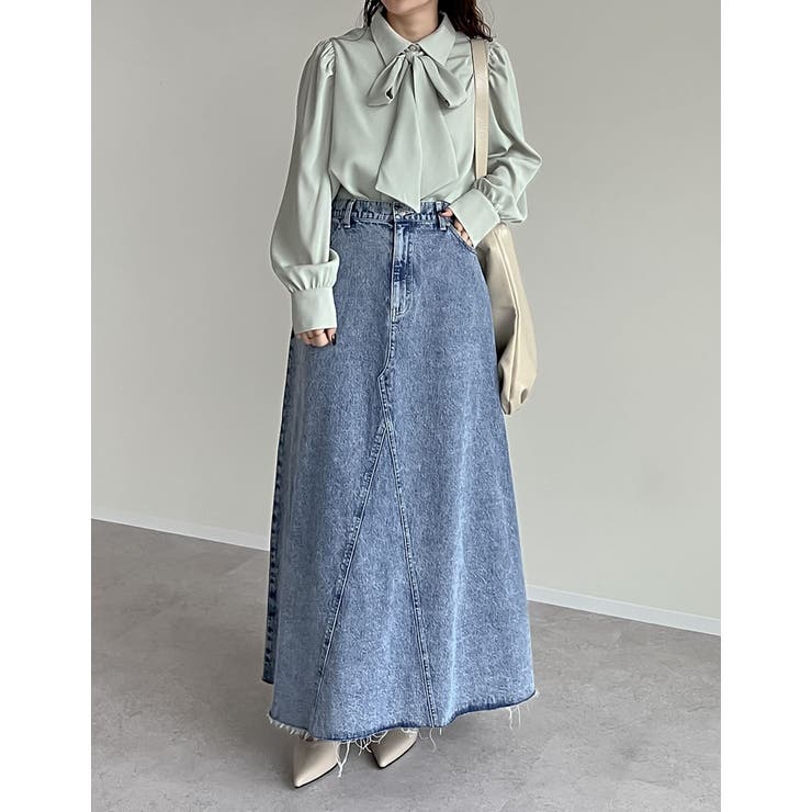 無地or花柄タイ付きブラウス | Re:EDIT | 詳細画像37 