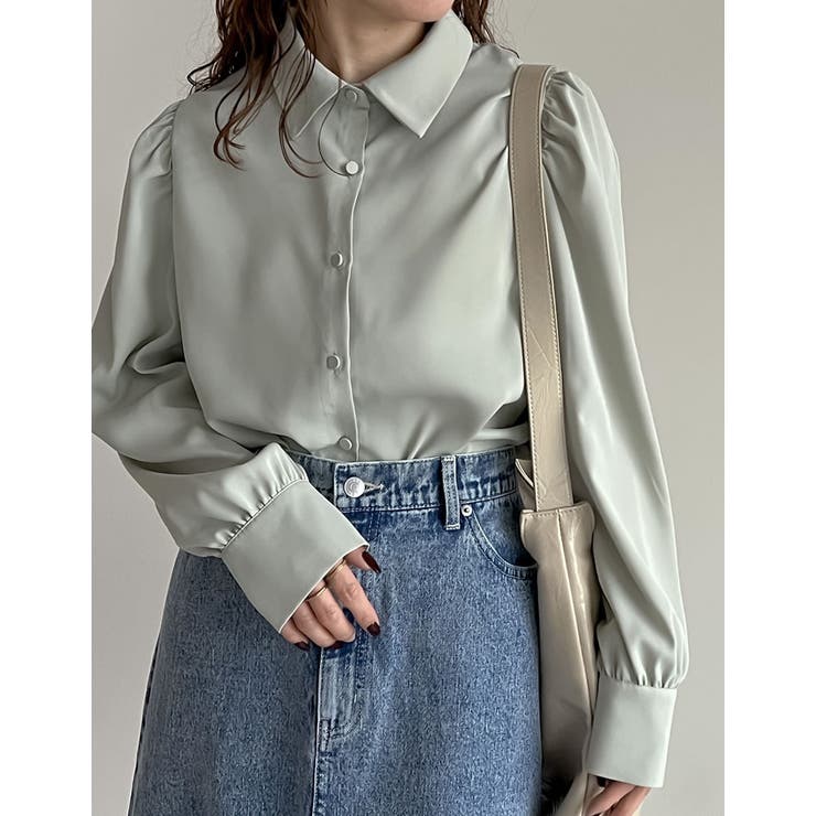 無地or花柄タイ付きブラウス | Re:EDIT | 詳細画像38 