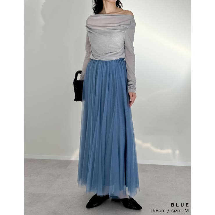 チュールギャザーマキシスカート | Re:EDIT | 詳細画像17 