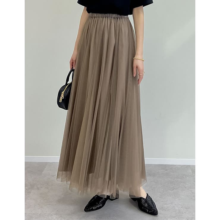 チュールギャザーマキシスカート | Re:EDIT | 詳細画像5 