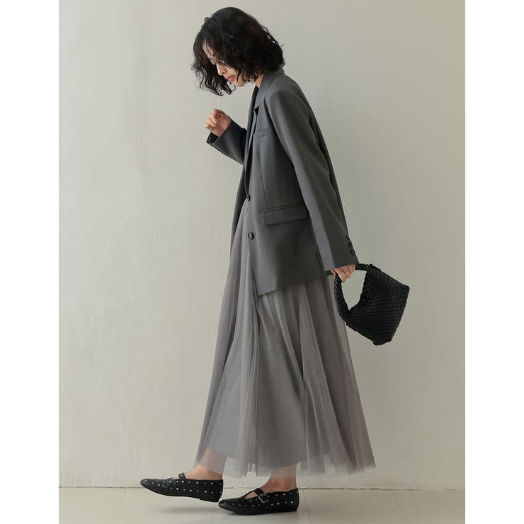 チュールギャザーマキシスカート | Re:EDIT | 詳細画像22 