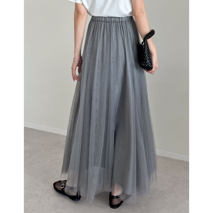 チュールギャザーマキシスカート | Re:EDIT | 詳細画像27 