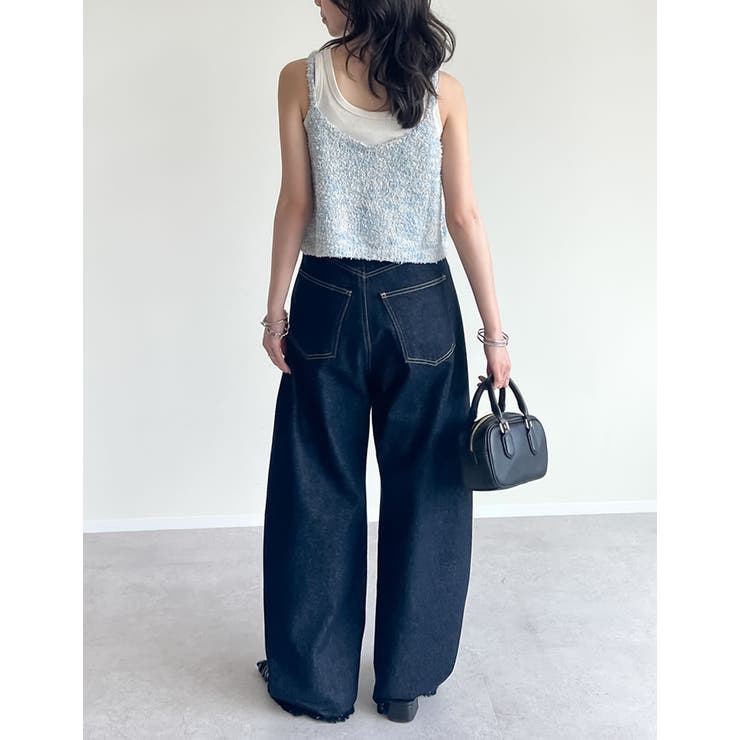 [2025SS COLLECTION]リボンヤーンキャミソールビスチェ | Re:EDIT | 詳細画像17 