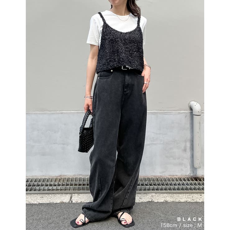 [2025SS COLLECTION]リボンヤーンキャミソールビスチェ | Re:EDIT | 詳細画像6 