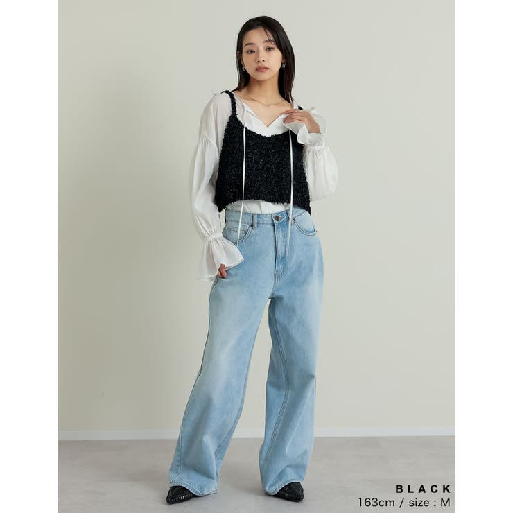 [2025SS COLLECTION]リボンヤーンキャミソールビスチェ | Re:EDIT | 詳細画像9 