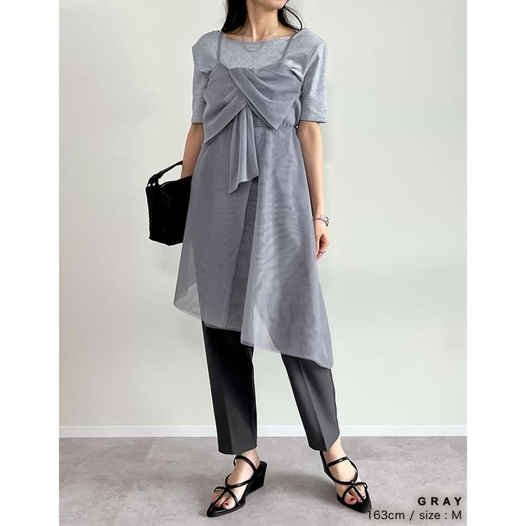 [2025SS COLLECTION][オケージョン セレモニー]チュールノット… | Re:EDIT | 詳細画像13 