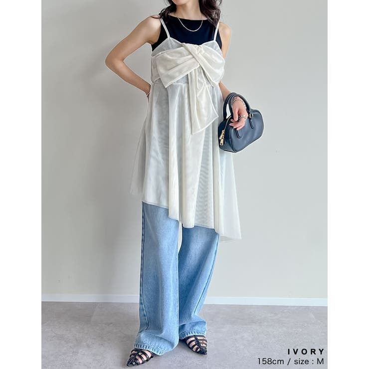 [2025SS COLLECTION][オケージョン セレモニー]チュールノット… | Re:EDIT | 詳細画像15 