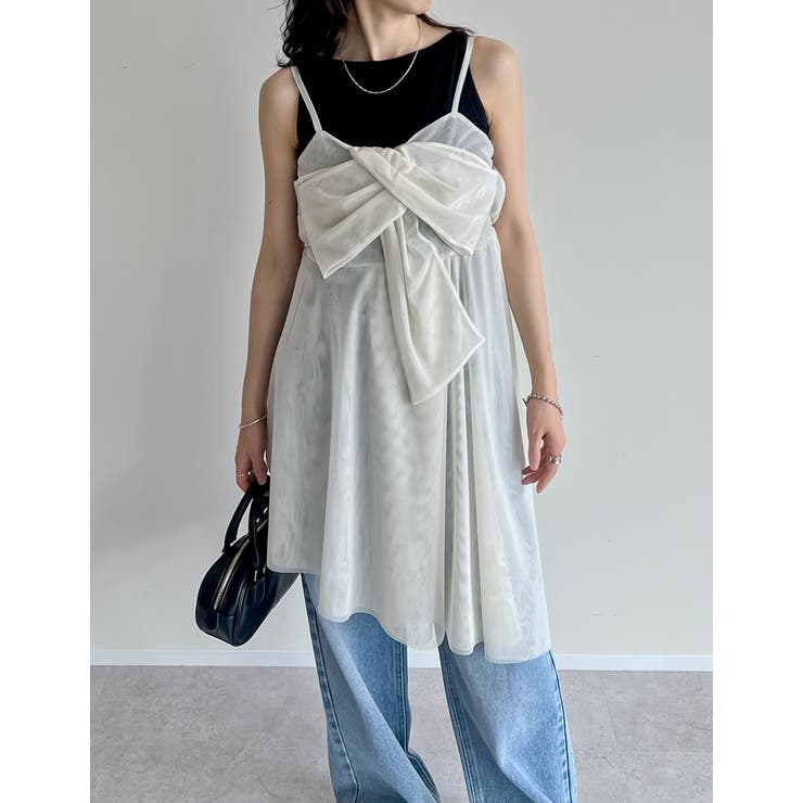 [2025SS COLLECTION][オケージョン セレモニー]チュールノット… | Re:EDIT | 詳細画像5 