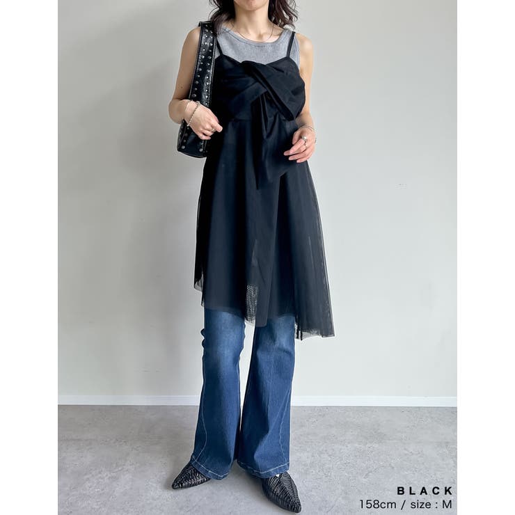 [2025SS COLLECTION][オケージョン セレモニー]チュールノット… | Re:EDIT | 詳細画像7 