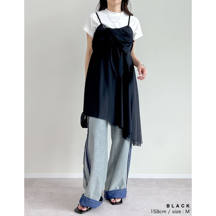 [2025SS COLLECTION][オケージョン セレモニー]チュールノット… | Re:EDIT | 詳細画像9 