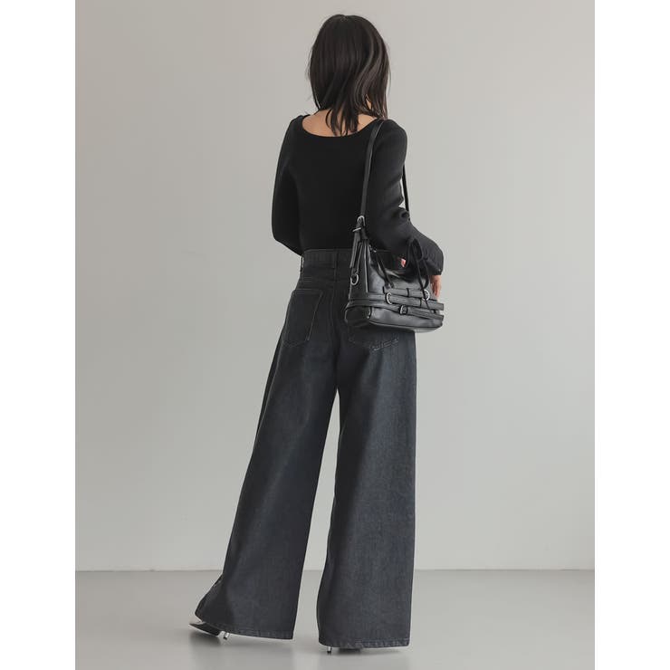 [2025SS COLLECTION][低身長 高身長サイズ有]サイドスタッズワ… | Re:EDIT | 詳細画像13 