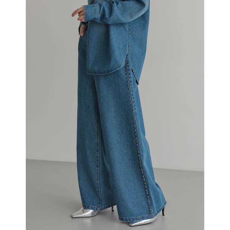 [2025SS COLLECTION][低身長 高身長サイズ有]サイドスタッズワ… | Re:EDIT | 詳細画像10 