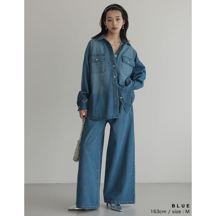 [2025SS COLLECTION][低身長 高身長サイズ有]サイドスタッズワ… | Re:EDIT | 詳細画像26 