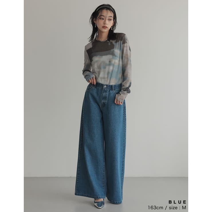 [2025SS COLLECTION][低身長 高身長サイズ有]サイドスタッズワ… | Re:EDIT | 詳細画像29 