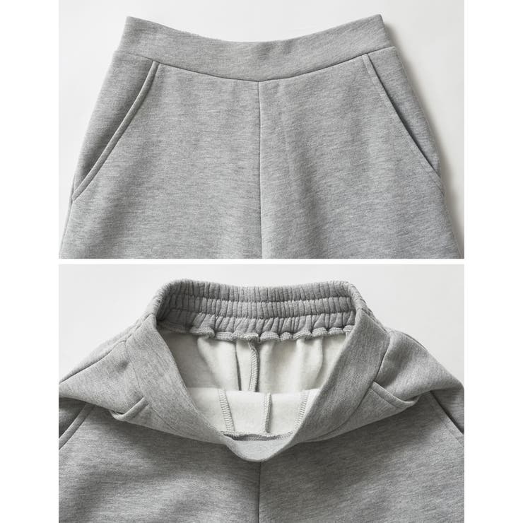 [低身長/大きいサイズ有]裏起毛スウェットカーブパンツ | Re:EDIT | 詳細画像26 