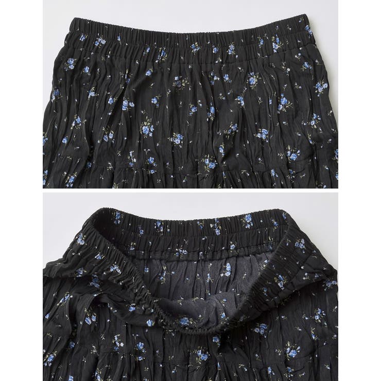 [2025SS COLLECTION][低身長サイズ有]フラワー柄クリンクルスカ… | Re:EDIT | 詳細画像13 