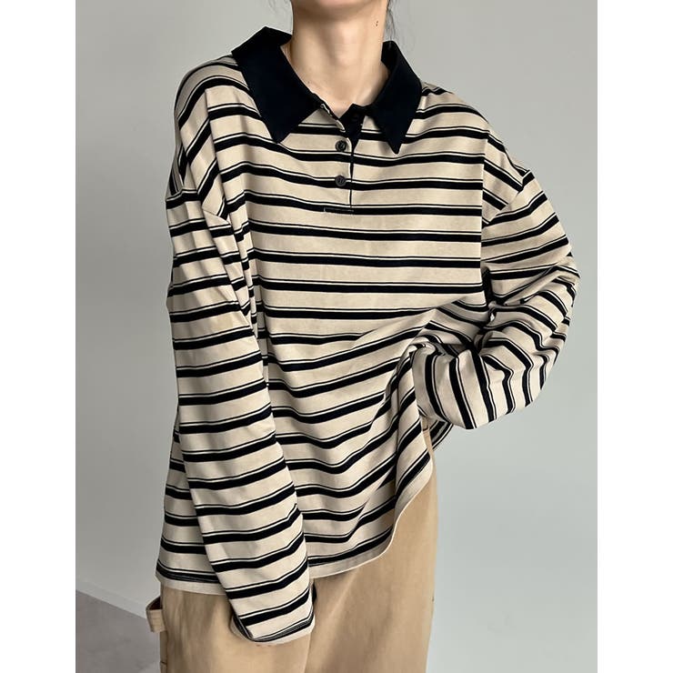 ベージュボーダー(804) | [2025SS COLLECTION]ヘビーウェイトラガーロングＴシャツ | Re:EDIT