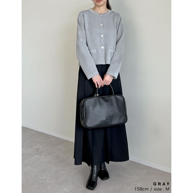 メタリックボタンカーディガン | Re:EDIT | 詳細画像12 