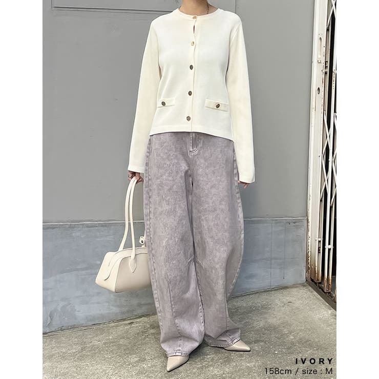 メタリックボタンカーディガン | Re:EDIT | 詳細画像14 